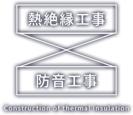 熱絶縁工事 防音工事 Construction of thermal insulation